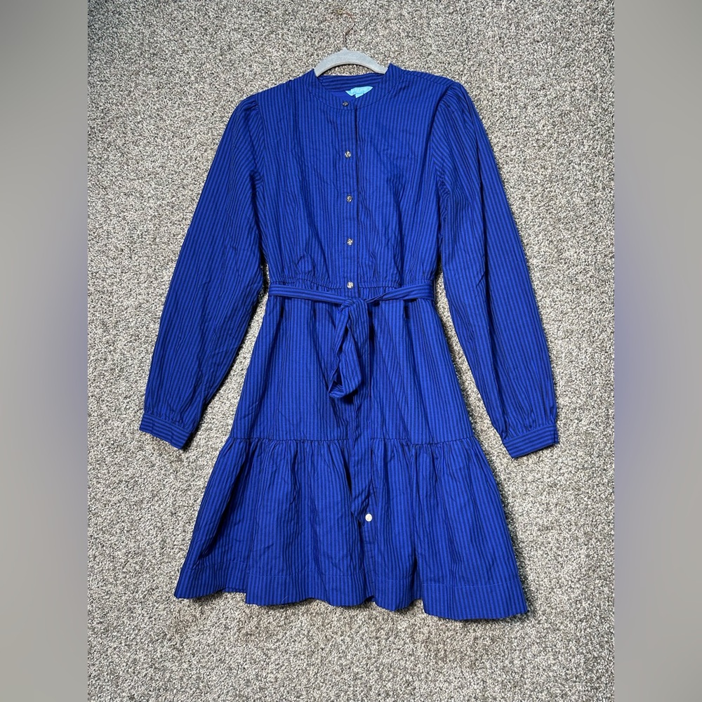 NWOT DRAPER JAMES RSVP Button Front Shirt Dress Size Medium - Picture 4 of 6